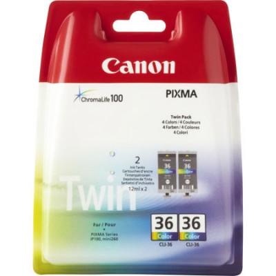 Canon CLI-36 Renkli 2'li Paket Orjinal Kartuş