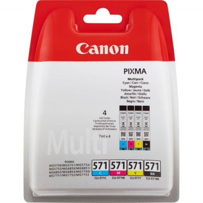 Canon CLI-571 Orijinal Multi Paket Mürekkep Kartuş