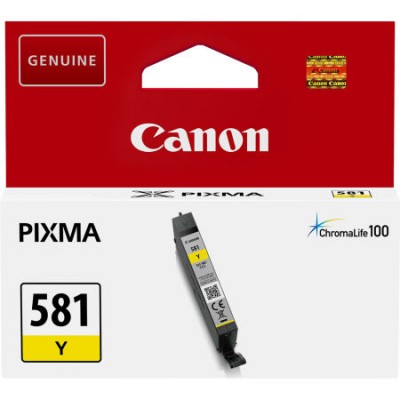 Canon CLI-581 Sarı Orjinal Mürekkep Kartuş Canon CLI-581 Sarı Orjinal Mürekkep Kartuş