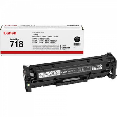 Canon CRG-718BK Kutusu Hasarlı Siyah Orjinal Toner Canon CRG-718BK Kutusu Hasarlı Siyah Orjinal Toner