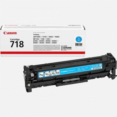 Canon CRG-718C Kutusu Hasarlı Mavi Orjinal Toner Canon CRG-718C Kutusu Hasarlı Mavi Orjinal Toner