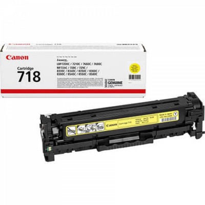 Canon CRG-718Y Sarı Orjinal Toner Canon CRG-718Y Sarı Orjinal Toner