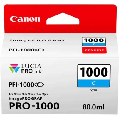 Canon PFI-1000 Orjinal Mavi Mürekkep Kartuş 