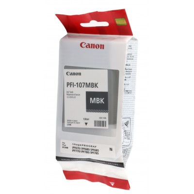Canon PFI-107MBK Mat Siyah Orjinal Kartuş
