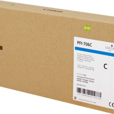 Canon PFI-706C (6682B001AA) Mavi Orjinal Kartuş 