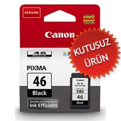 Canon PG-46 (9059B001AA) Siyah Orjinal Kartuş - E404 / E3340 Canon PG-46 (9059B001AA) Siyah Orjinal Kartuş - E404 / E3340