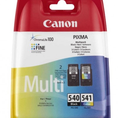Canon PG-540/CL-541 Siyah Ve Renkli Orjinal Multi Paket Kartuş 