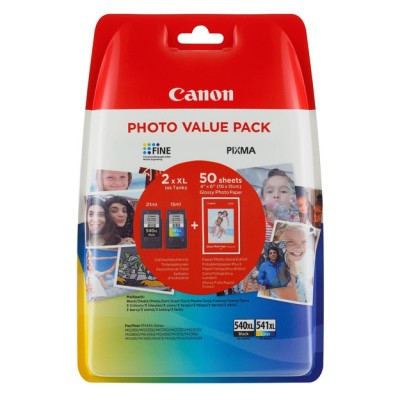 Canon PG-540-CL-541XL Orijinal 2'li Paket Mürekkep Kartuş + Foto Kağıdı Hediyeli