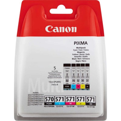 Canon PGI-570-CLI-571 Orjinal Multi Paket Mürekkep Kartuş