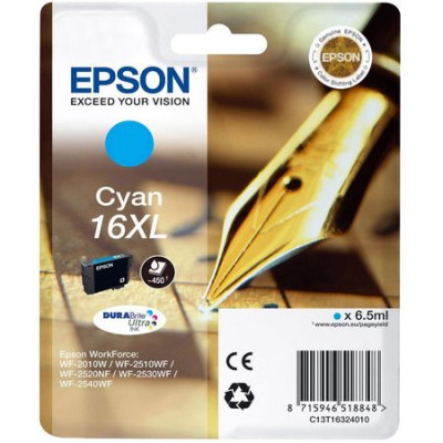 Epson (16XL-T1632) C13T16324020 Mavi Orjinal Kartuş Epson (16XL-T1632) C13T16324020 Mavi Orjinal Kartuş