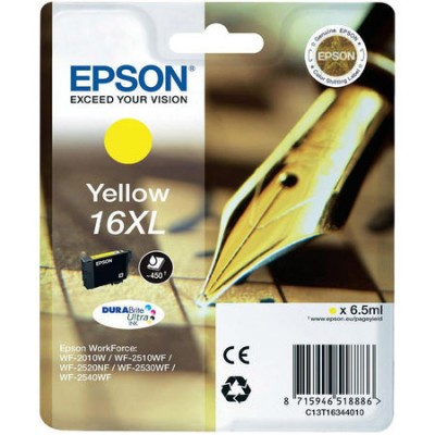 Epson (16XL-T1634) C13T16344020 Sarı Orjinal Kartuş Epson (16XL-T1634) C13T16344020 Sarı Orjinal Kartuş