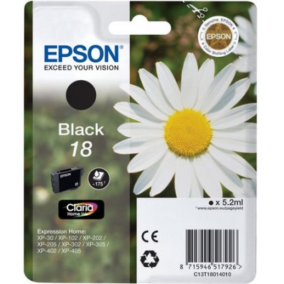 Epson (18-T1801) C13T18014020 Siyah Orjinal Kartuş Epson (18-T1801) C13T18014020 Siyah Orjinal Kartuş