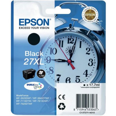 Epson (27XL-T2711) C13T27114020 Siyah Orjinal Kartuş Yüksek Kapasiteli