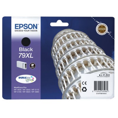 Epson (79XL-T7901) C13T79014010 Siyah Orjinal Kartuş Yüksek Kapasiteli Epson (79XL-T7901) C13T79014010 Siyah Orjinal Kartuş Yüksek Kapasiteli