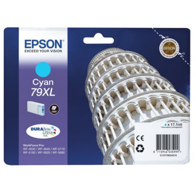 Epson (79XL-T7902) C13T79024010 Mavi Orjinal Kartuş Yüksek Kapasiteli Epson (79XL-T7902) C13T79024010 Mavi Orjinal Kartuş Yüksek Kapasiteli