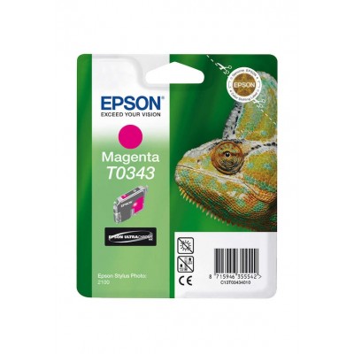 Epson C13T034340 (T0343) Kırmızı Orjinal Kartuş 