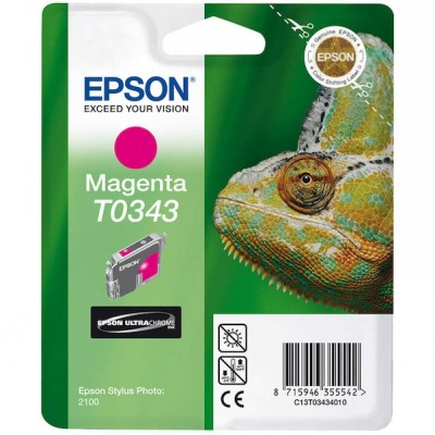 Epson C13T034340 (T0343) Kırmızı Orjinal Kartuş 