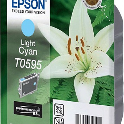 Epson C13T05954020 (T0595) Açık Mavi Orjinal Kartuş Epson C13T05954020 (T0595) Açık Mavi Orjinal Kartuş