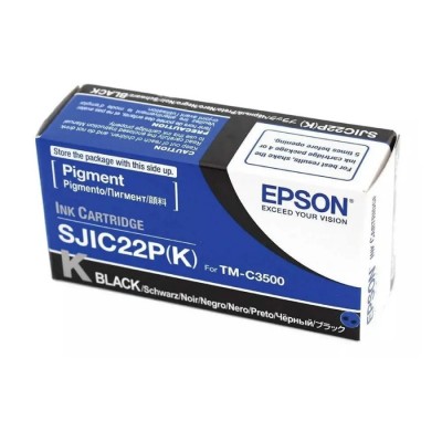 Epson SJIC22P(K) (C33S020601) Siyah Orjinal Kartuş