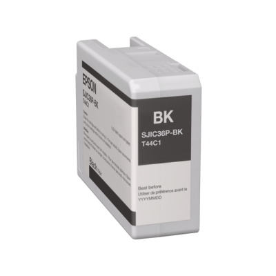 Epson SJIC36P-BK (C13T44C140)T44C1 C6500 C6000 Siyah Orjinal Kartuş