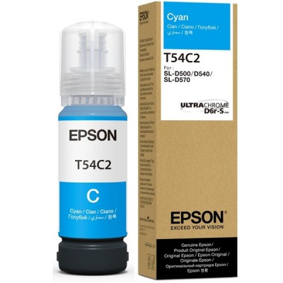 EPSON Surelab T54C2 Mavi Mürekkep Şişesi 70 ml C13T54C220丨SL-D500