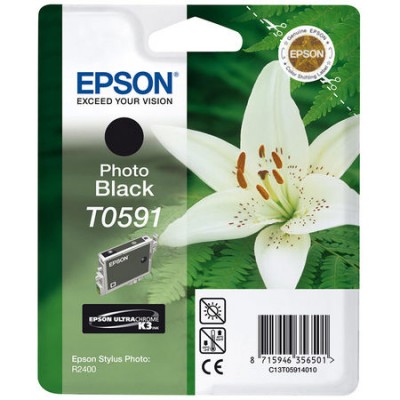 Epson (T0591) C13T05914020 Foto Siyah Orjinal Kartuş