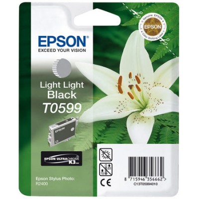 Epson (T0599) C13T05994020 Açık Açık Siyah Orjinal Kartuş Epson (T0599) C13T05994020 Açık Açık Siyah Orjinal Kartuş