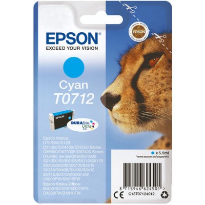 Epson (T0712) C13T07124021 Mavi Orjinal Kartuş