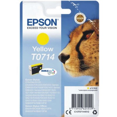 Epson (T0714) C13T07144021 Sarı Orjinal Kartuş
