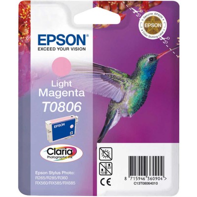 Epson T0806 C13T08064020 Açık Kırmızı Orjinal Kartuş Epson T0806 C13T08064020 Açık Kırmızı Orjinal Kartuş