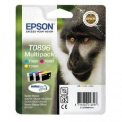 Epson T0896 Multipack Orijinal 3'Lü Mürekkep Kartuş 10.5ML C13T08964011 Epson T0896 Multipack Orijinal 3'Lü Mürekkep Kartuş 10.5ML C13T08964011