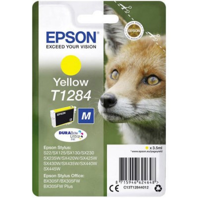 Epson (T1284) C13T12844020 Sarı Orjinal Kartuş