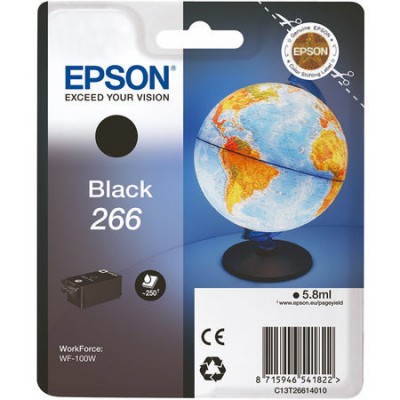Epson (T266) C13T26614010 Siyah Orjinal Kartuş Epson (T266) C13T26614010 Siyah Orjinal Kartuş