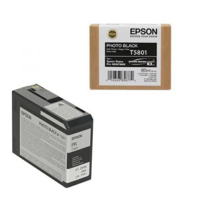 Epson T5801 Foto Siyah Orjinal Kartuş