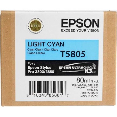 Epson T5805 Açık Mavi Orjinal Kartuş