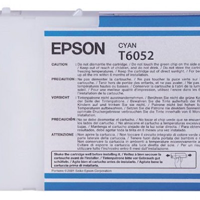 Epson (T6052) C13T605200 Mavi Orjinal Kutusuz Kartuş Epson (T6052) C13T605200 Mavi Orjinal Kutusuz Kartuş