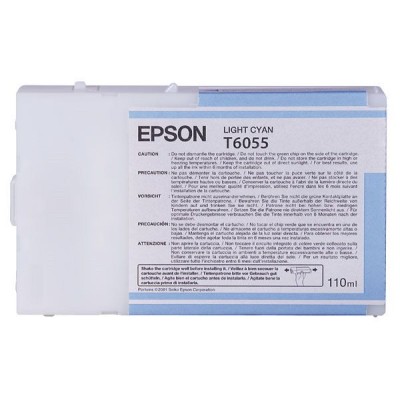 Epson (T6055) C13T605500 Açık Mavi Orjinal Kutusuz Kartuş