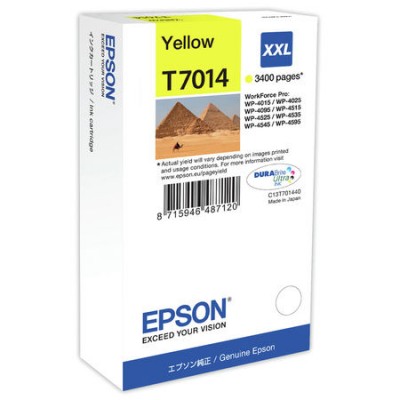Epson (T7014XXL) C13T70144010 Sarı Orjinal Kartuş Epson (T7014XXL) C13T70144010 Sarı Orjinal Kartuş
