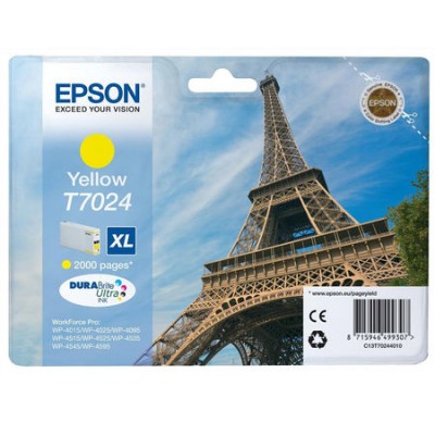 Epson (T7024XL) C13T70244010 Sarı Orjinal Kartuş