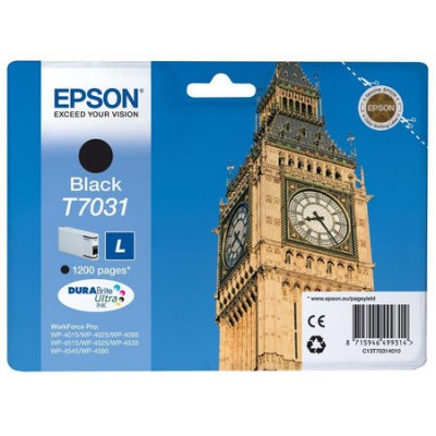 Epson (T7031) C13T70314010 Siyah Orjinal Kartuş Epson (T7031) C13T70314010 Siyah Orjinal Kartuş