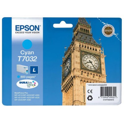 Epson (T7032) C13T70324010 Mavi Orjinal Kartuş