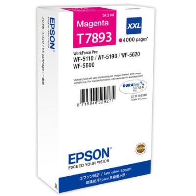 Epson (T7893) C13T789340 Kırmızı Orjinal Kartuş Extra Yüksek Kapasiteli Epson (T7893) C13T789340 Kırmızı Orjinal Kartuş Extra Yüksek Kapasiteli