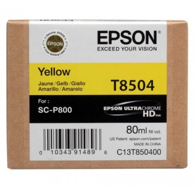 Epson T8504 Sarı Orjinal Kartuş 
