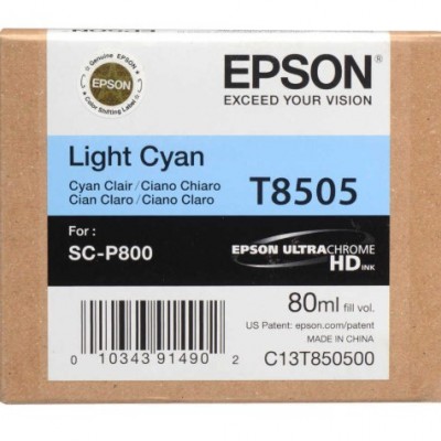 Epson T8505 Açık Mavi Orjinal Kartuş Epson T8505 Açık Mavi Orjinal Kartuş