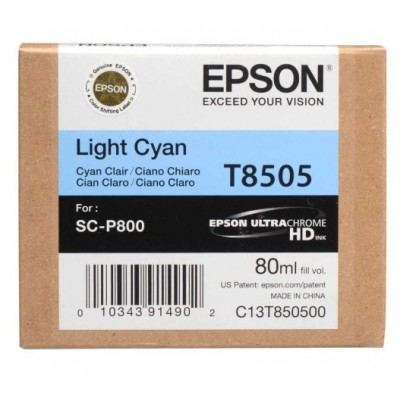 Epson T8505 Açık Mavi Orjinal Kartuş 