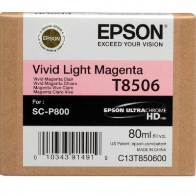 Epson T8506 Açık Kırmızı Orjinal Kartuş Epson T8506 Açık Kırmızı Orjinal Kartuş