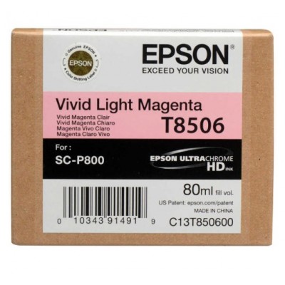 Epson T8506 Açık Kırmızı Orjinal Kartuş 