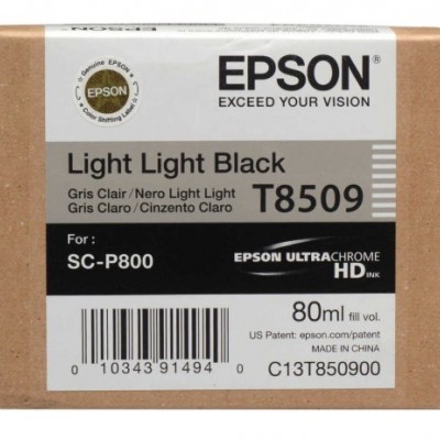 Epson T8509 Açık Açık Siyah Orjinal Kartuş Epson T8509 Açık Açık Siyah Orjinal Kartuş
