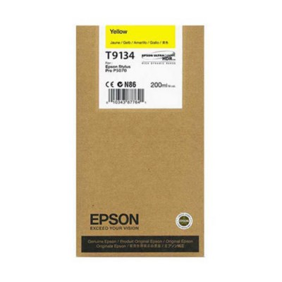Epson T9134 Sarı Orjinal Kartuş Surecolor SC-P5000 / SC-P7000 Epson T9134 Sarı Orjinal Kartuş Surecolor SC-P5000 / SC-P7000