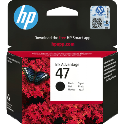 Hp 47 (6ZD21AE) Siyah Mürekkep Kartuşu Hp 47 (6ZD21AE) Siyah Mürekkep Kartuşu